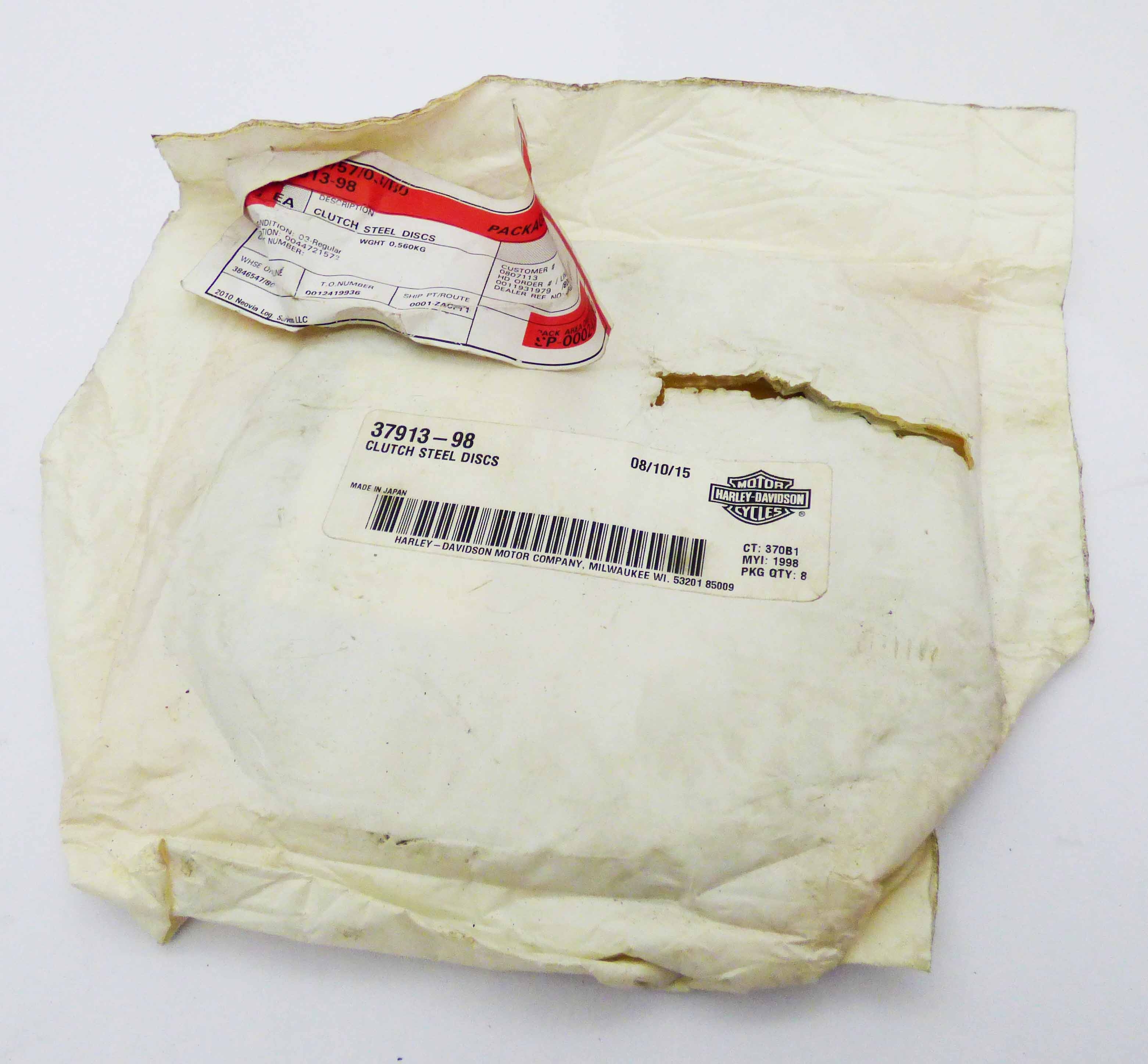 Clutch Steel Plates Set of 8