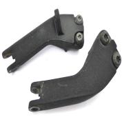 Passenger footpeg brackets, 49230-06, fits a Harley Davidson Dyna